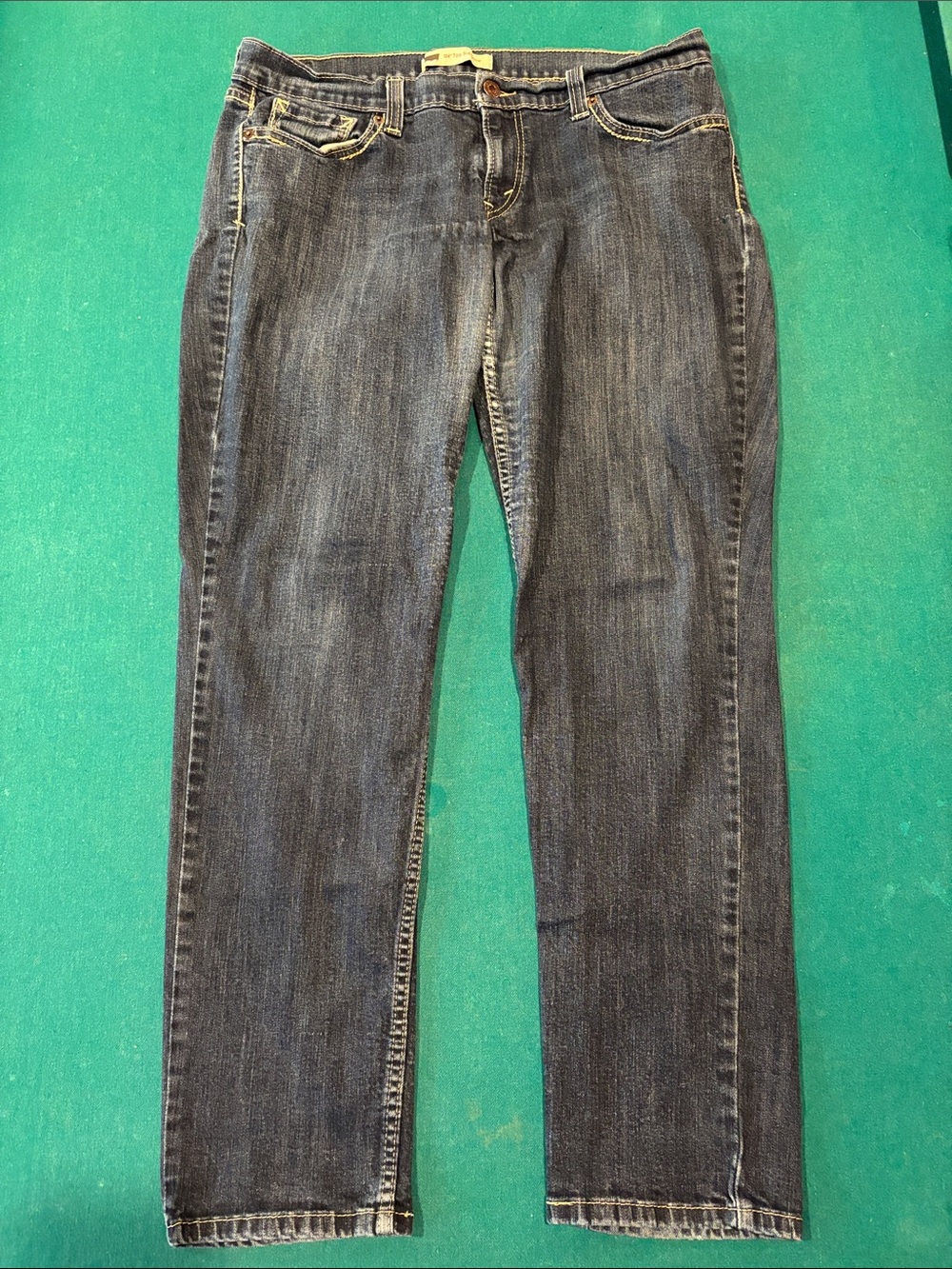 Levi's 524 Too Superlow Loose Fit Women's Dark Blue Straight-Leg Jeans 15M